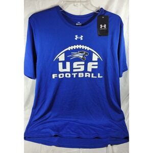 Under Armour USF Saint Francis Cougars 100% Polyester T-Shirt - Royal Blue - M